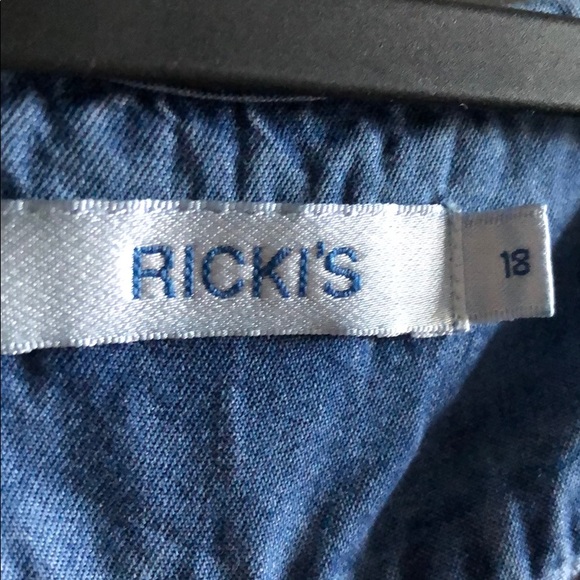 Rickis denim dress w/ pockets ! - Picture 3 of 4